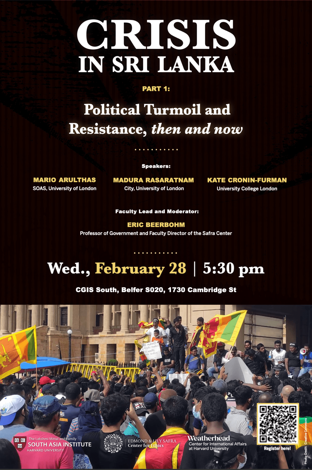 Poster for Crisis in Sri Lanka Part 1